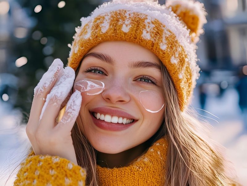 Bạn hãy luôn sử dụng kem chống nắng phổ rộng vào mùa đông