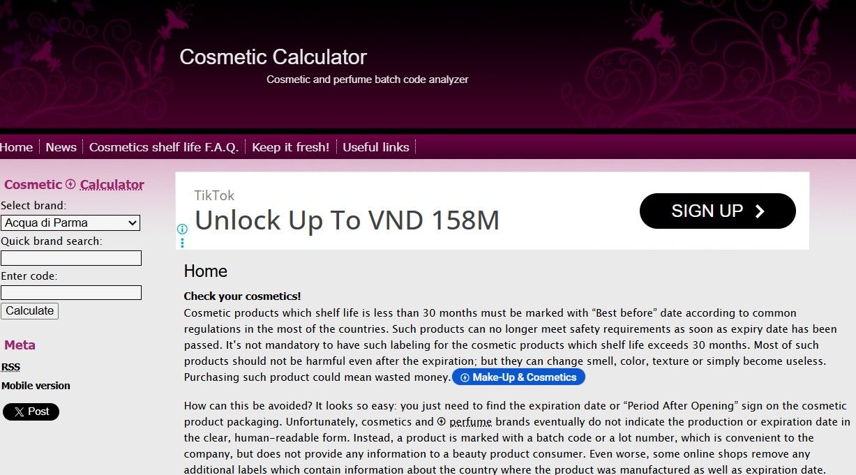 Checkcosmetic.net – Trang web tra cứu mỹ phẩm quốc tế uy tín