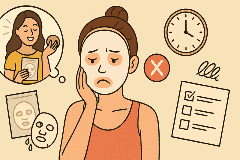 Bên cạnh việc nhận biết nhu cầu thực tế của làn da, bạn cũng cần tránh một số sai lầm thường gặp khi chọn và sử dụng mặt nạ giấy