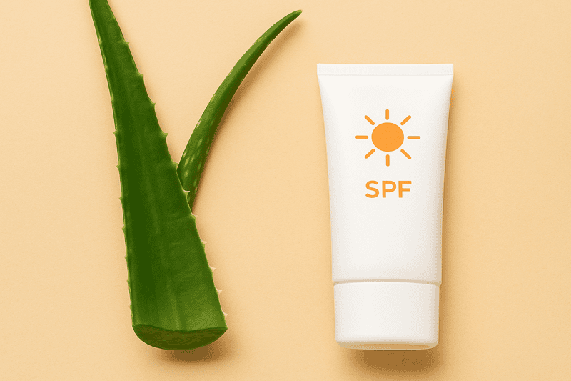 Lớp gel nha đam tươi bôi trên da chỉ mang lại hiệu quả bảo vệ tương đương với chỉ số SPF cực thấp