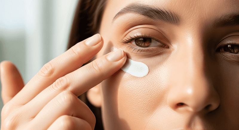  Hãy cẩn thận không bôi kem chống nắng quá sát vào đường viền mi cả trên và dưới