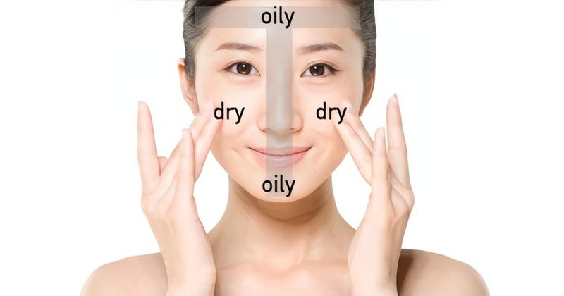 Da hỗn hợp là loại da có sự kết hợp của cả hai đặc tính da dầu và da khô cùng tồn tại trên một khuôn mặt