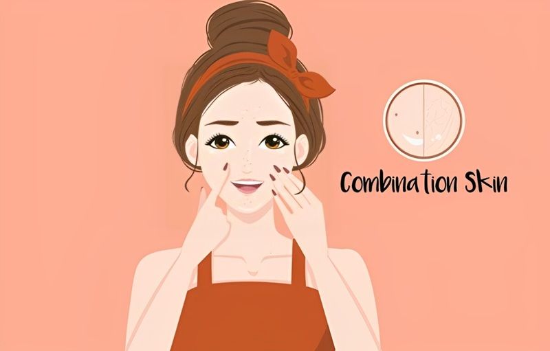 Việc tiêu thụ các thực phẩm cay nóng, thức khuya sẽ làm hình thành tình trạng da hỗn hợp