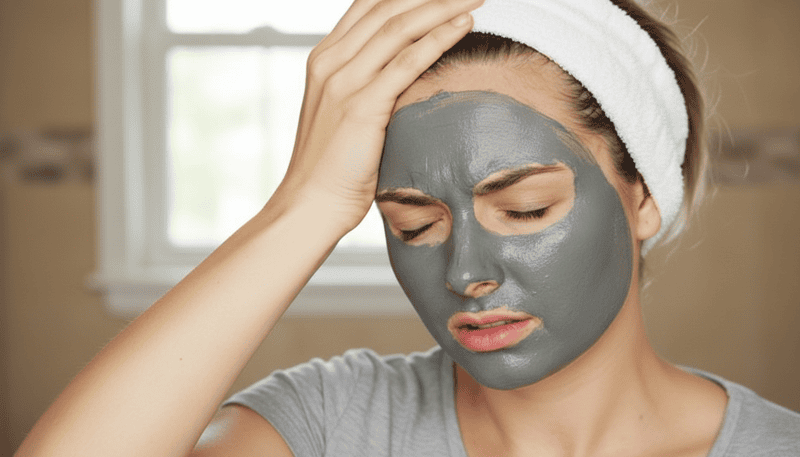 Đắp mặt nạ lên những vùng da đang bị tổn thương sẽ khiến các thành phần trong mặt nạ tiếp xúc trực tiếp với lớp da non hoặc vết thương, gây xót rát