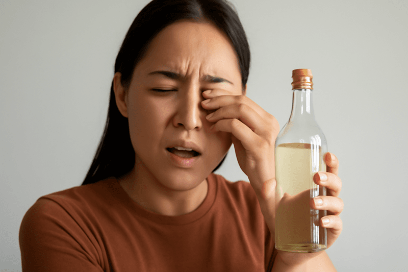 Mắt sẽ tiết ra nhiều nước mắt hơn để cố gắng rửa trôi lớp dầu