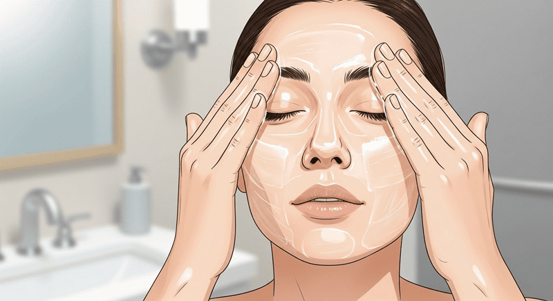 Sử dụng sản phẩm tẩy trang là bước đầu tiên và quan trọng nhất, có tác dụng hòa tan lớp màng chống nắng