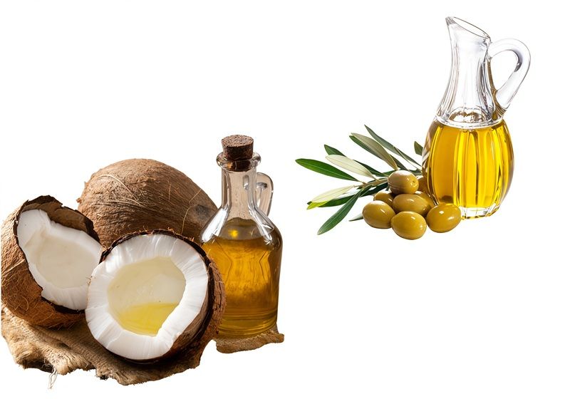 Sự kết hợp giữa dầu oliu và dầu dừa được xem là “bộ đôi dưỡng ẩm” lý tưởng cho hàng mi yếu, khô hoặc dễ gãy