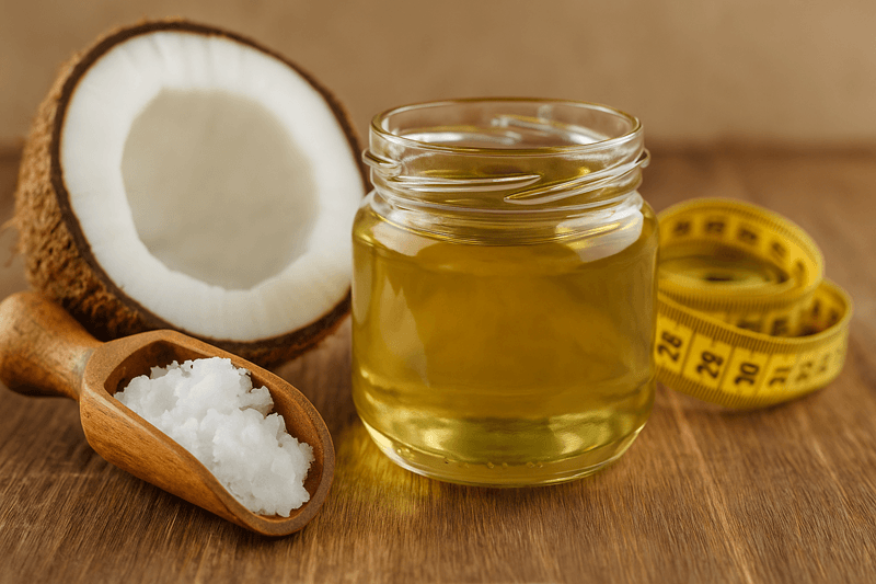 Dầu dừa cũng có thể giúp đốt cháy mỡ bụng