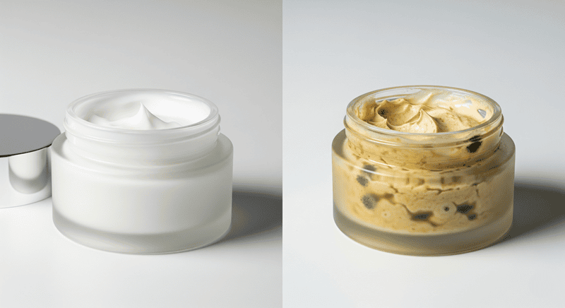 Khi mỹ phẩm được mở nắp, chất bảo quản cũng mất dần tác dụng, tạo điều kiện cho vi khuẩn cùng nấm mốc phát triển, khiến sản phẩm thay đổi mùi, màu và kết cấu