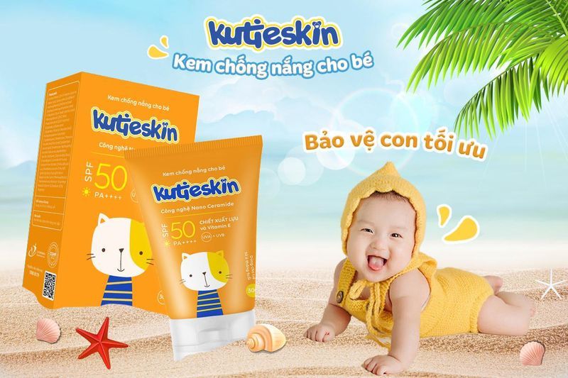 Kem chống nắng cho bé Kutieskin SPF50 PA++++