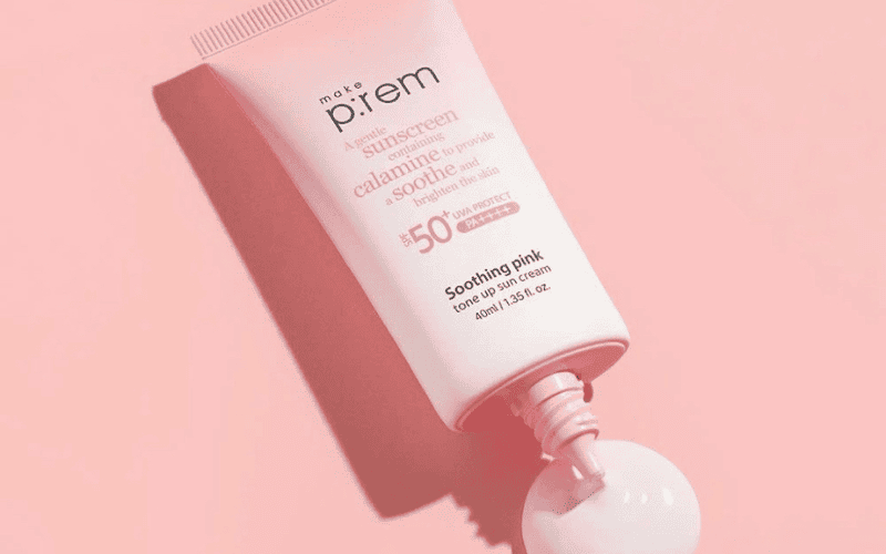 Kem chống nắng Make P:rem Soothing Pink Tone-Up