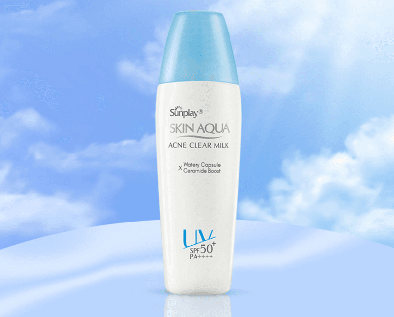  Sunplay Skin Aqua Acne Clear Milk được thiết kế dành riêng cho nhu cầu của da dầu mụn trong giai đoạn tuổi dậy thì