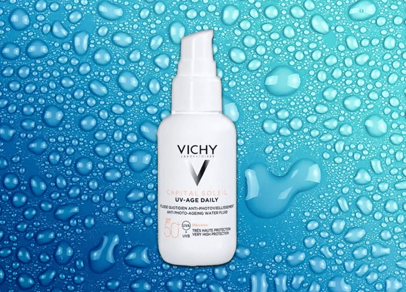 Vichy Capital Soleil UV-Age Daily SPF 50+ là loại kem chống nắng chống lão hóa phù hợp với những ai tìm kiếm giải pháp chống nắng nhẹ mặt