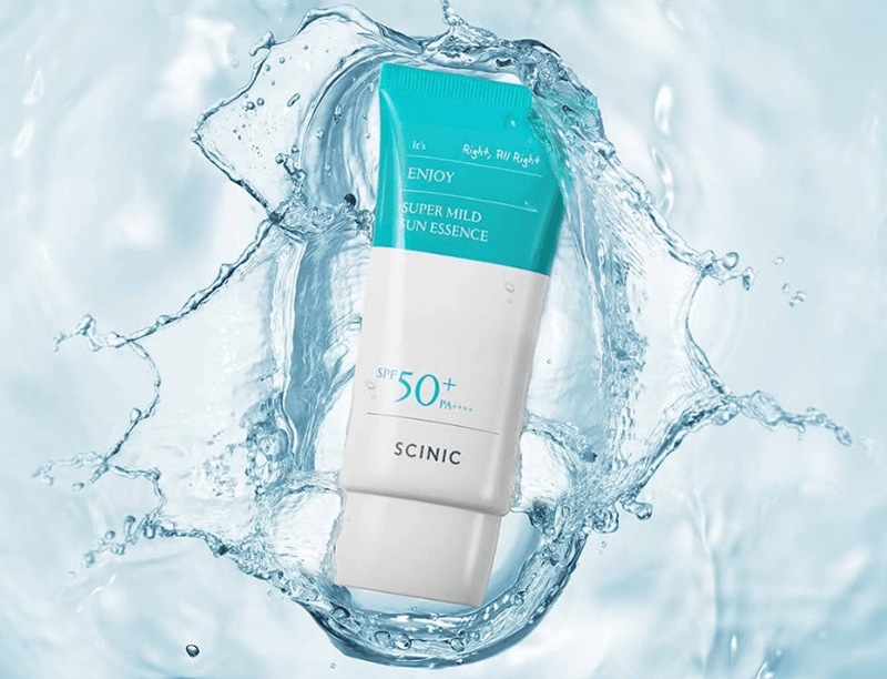 Scinic Enjoy Super Mild Sun Essence sử dụng các màng lọc tiên tiến và an toàn cho da