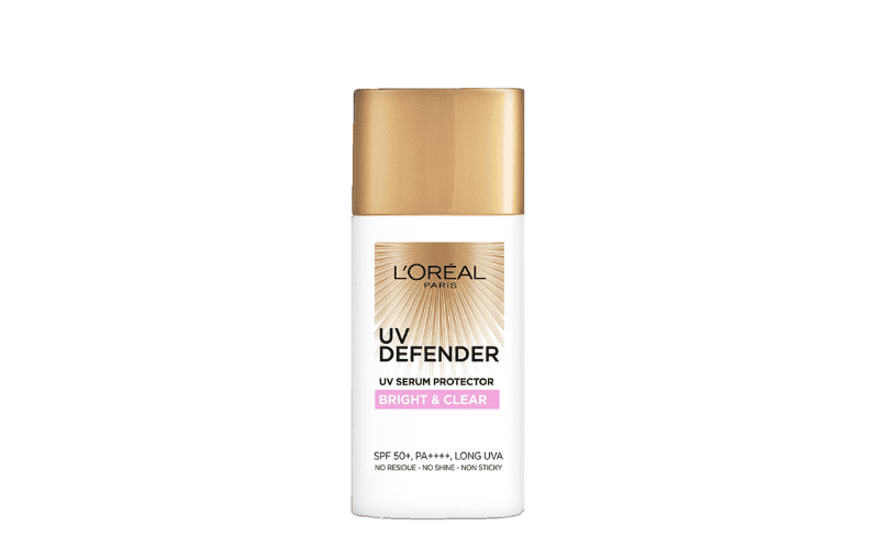 L’Oréal Paris UV Defender Bright & Clear UV Serum Protector SPF50+ PA nâng tone cho da dầu