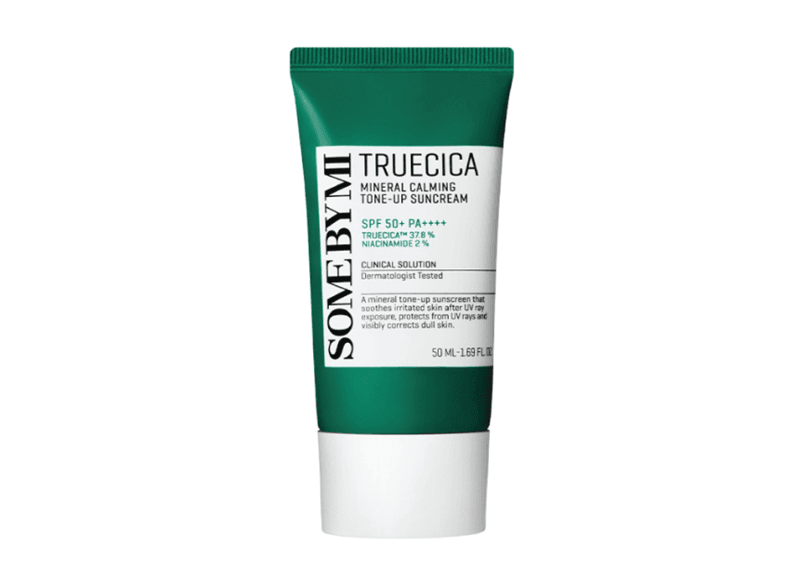 Some By Mi Truecica Mineral Calming Tone-up Suncream là một sản phẩm hai trong một khi vừa có khả năng chống nắng, vừa chăm sóc da