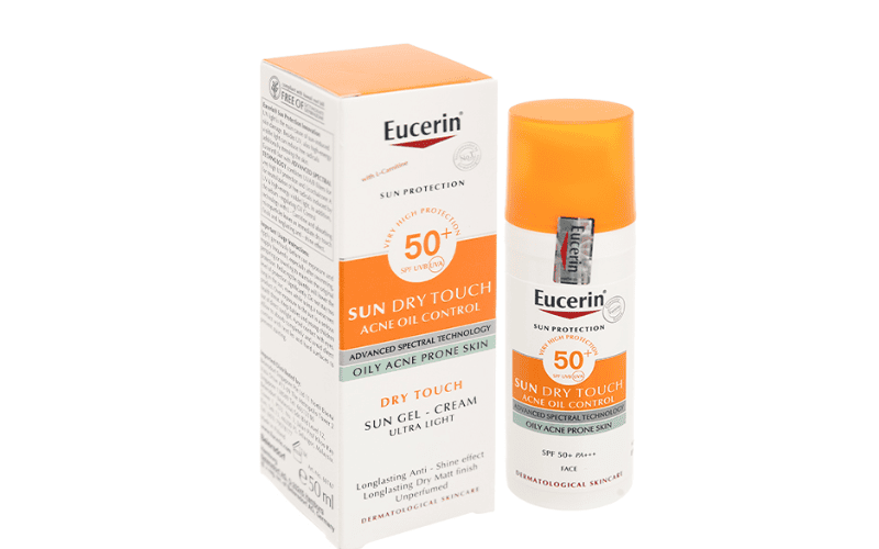 Kem chống nắng Eucerin Sun Dry Touch CC Oil Control SPF50+ dành cho da dầu mụn tốt nhất hiện nay