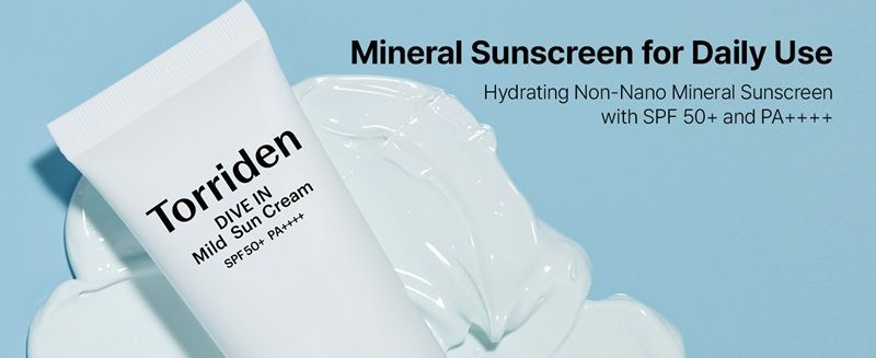 DIVE-IN Mild Physical Sunscreen SPF50+ PA++++ đem đến cho da cảm giác ẩm mượt như một lớp serum dưỡng da
