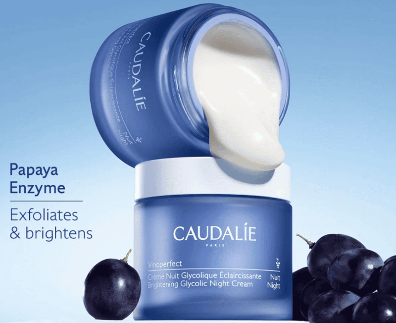 Caudalie Vinoperfect Brightening Glycolic Night Cream là một liệu pháp chăm sóc da ban đêm toàn diện, được chế tạo đặc biệt để giải quyết các vấn đề về sắc tố da