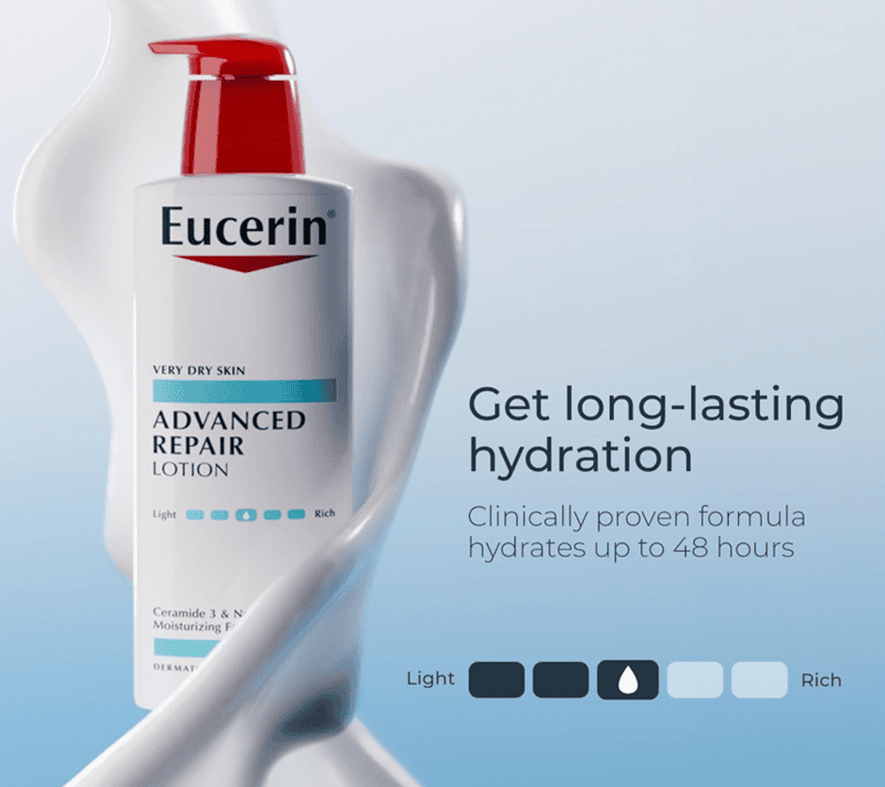 Khi thời tiết lạnh khiến da tay, chân trở nên khô ráp và sần sùi, Eucerin Advanced Repair Cream được xem là giải pháp phục hồi lý tưởng cho làn da thiếu ẩm