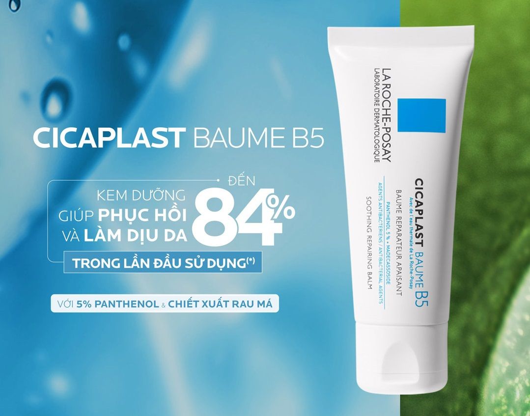 La Roche-Posay Cicaplast Baume B5+ xử lý nhanh chóng các tình trạng kích ứng