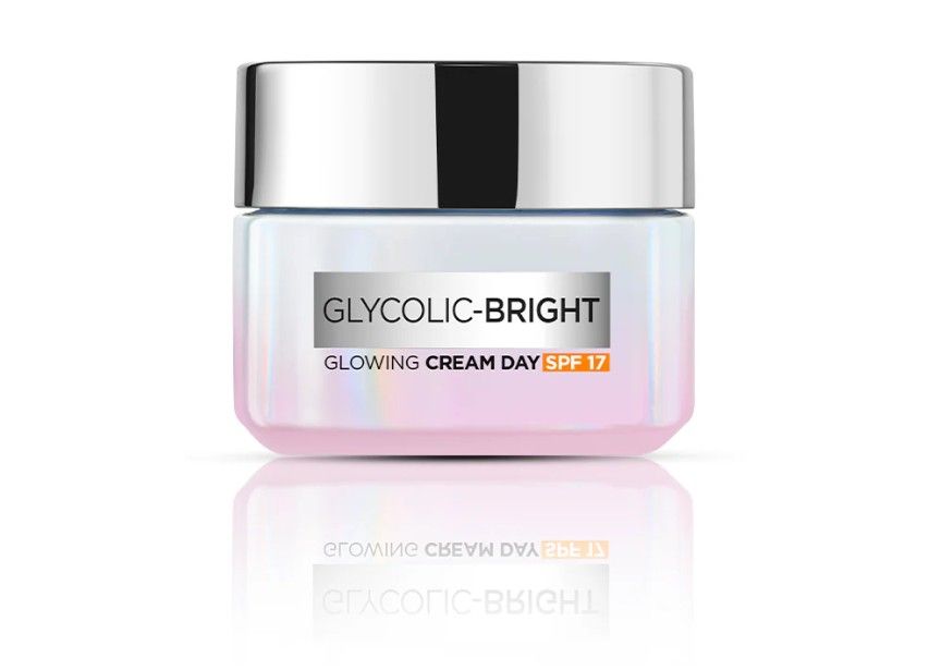 Kem dưỡng trắng da mặt cho da ngăm đen L'Oreal Paris Glycolic-Bright Glowing Day Cream