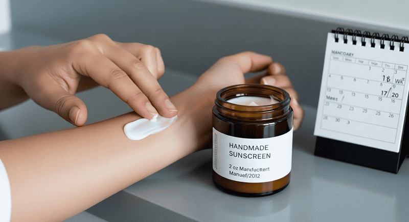 Kem handmade không chứa chất bảo quản công nghiệp nên thời hạn sử dụng thường ngắn