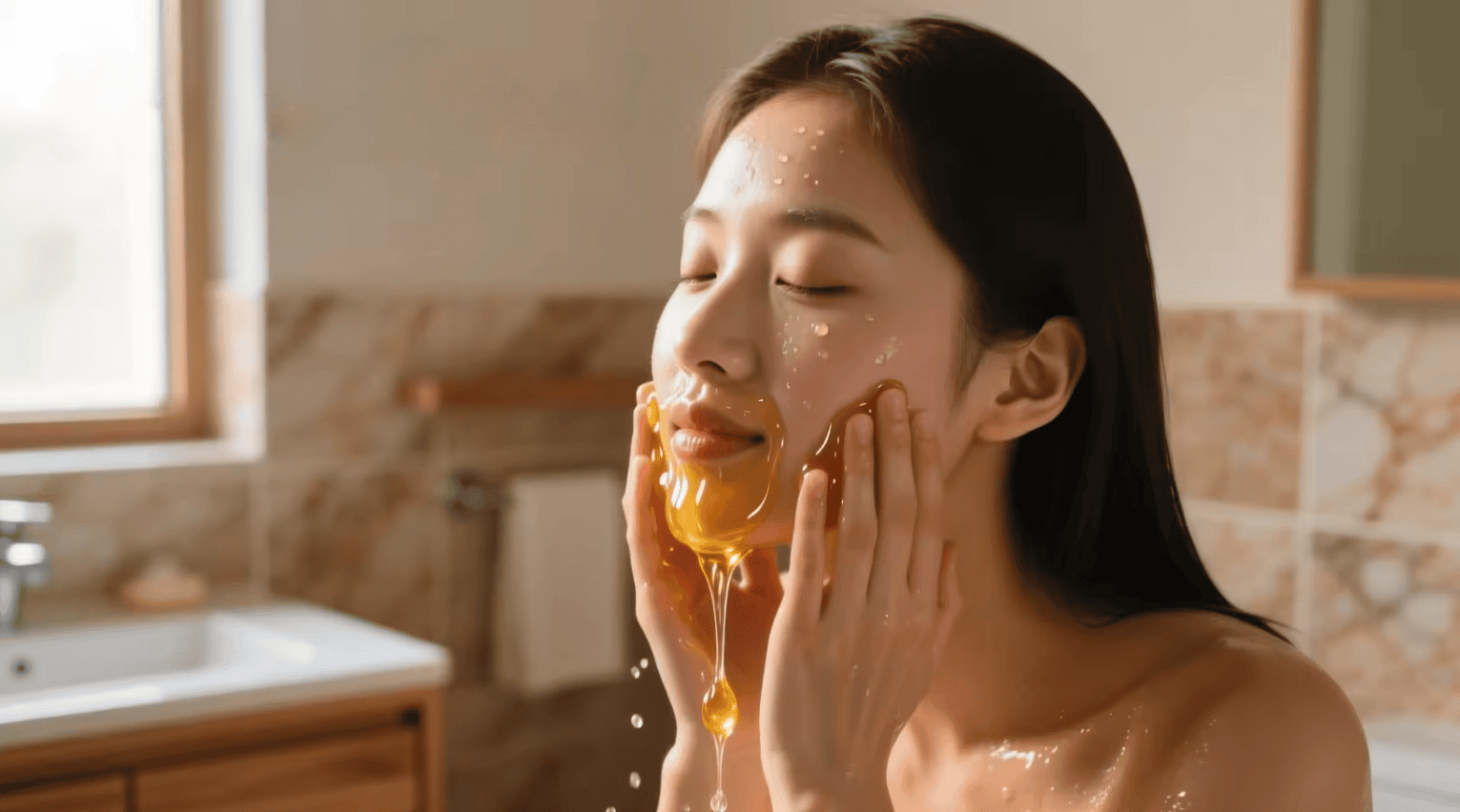 làm sạch da mặt bằng mật ong hình 2.png