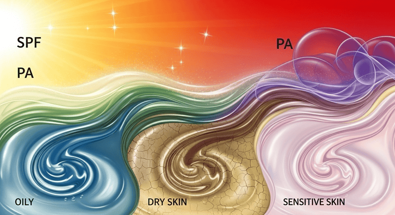 Da dầu mụn nên chọn kem chống nắng “No Sebum”, “Oil-Free” với kết cấu mỏng nhẹ dạng gel hoặc sữa