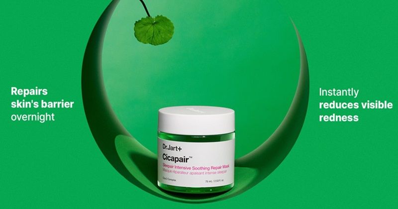 Dr.Jart+ Cicapair™ Tiger Grass Sleepair Intensive Mask là một sản phẩm đáng chú ý dành cho da bị mẩn đỏ hoặc kích ứng
