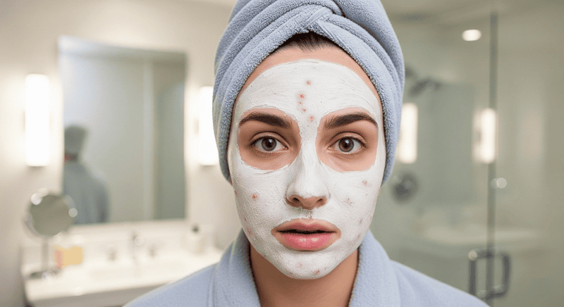 Mặt nặ đất sét hỗ trợ đưa các nốt mụn cũ đã tồn tại sẵn trồi lên bề mặt