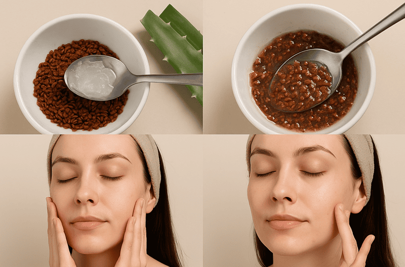 Nếu cảm thấy quá đặc, bạn hãy thêm từng chút nước ấm cho đến khi hạt ngũ hoa có đủ độ ẩm để nở và tạo thành một khối gel dẻo