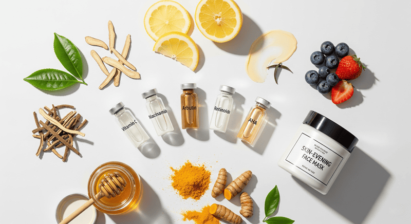 Để lựa chọn mặt nạ làm đều màu da hiệu quả, bạn cần chú ý đến các thành phần chính thường được sử dụng trong công thức sản phẩm
