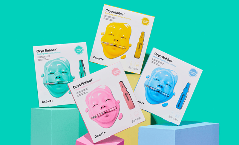 Dr. Jart+ Cryo Rubber™ with Soothing Allantoin áp dụng liệu pháp làm lạnh để se khít lỗ chân lông tạm thời, tăng hiệu quả hấp thụ dưỡng chất