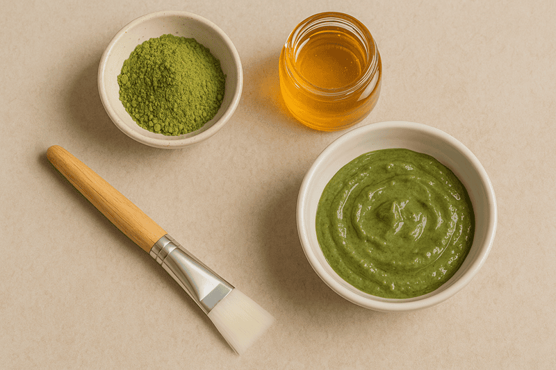 Để yên hỗn hợp trà xanh mật ong trong khoảng 2 phút cho các thành phần hòa quyện