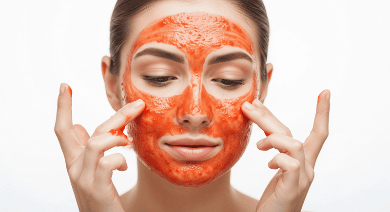 Cà chua rất giàu vitamin C và lycopene – hai chất chống oxy hóa mạnh mẽ giúp làm sáng da