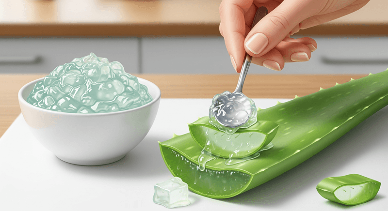 ử dụng mặt nạ nha đam tươi là cách đơn giản nhất để cấp nước tức thì và giảm cảm giác căng rát, góp phần cho làn da sẹo mịn màng hơn