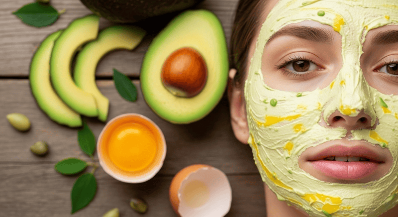 Làn da khô, thiếu ẩm sẽ được "hồi sinh" mạnh mẽ với mặt nạ lòng đỏ trứng gà và bơ