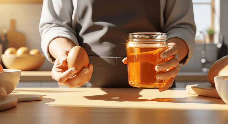  Hãy ưu tiên sử dụng trứng gà tươi sạch và mật ong nguyên chất, tránh các loại mật ong pha tạp hoặc trứng đã để lâu