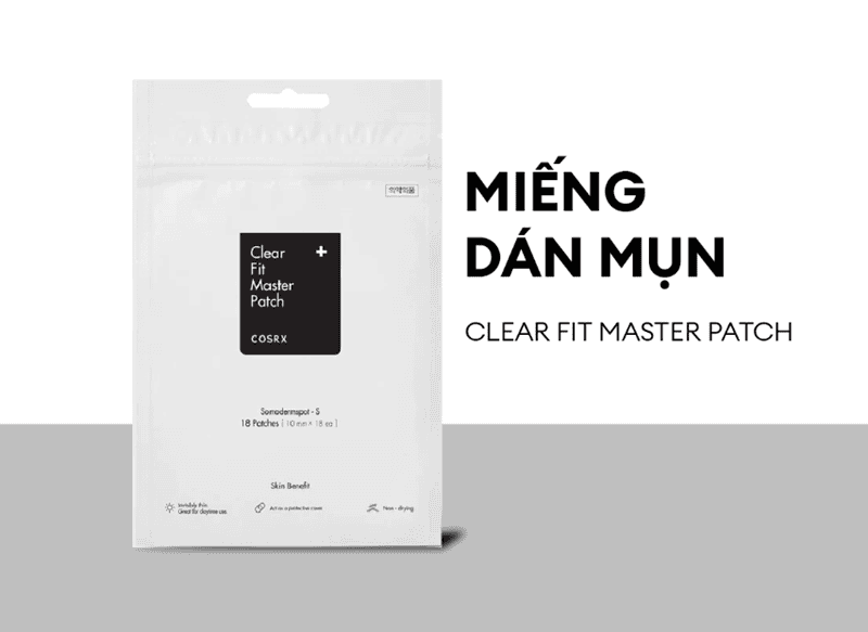 Cũng là một sản phẩm thuộc phân loại xử lý mụn của COSRX, miếng dán Clear Fit Master Patch được thiết kế để hướng đến sự tiện lợi trong quá trình chăm sóc da