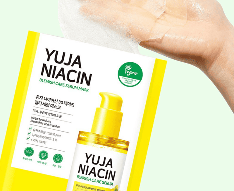 Some By Mi Yuja Niacin 30 Days Blemish Care Serum Mask có hương thơm thanh mát từ quả Yuja tự nhiên tạo cảm giác thư giãn khi sử dụng