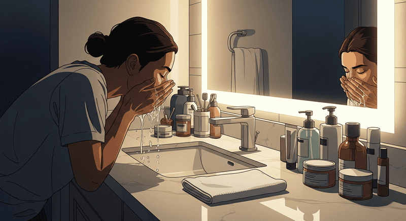 Tách biệt việc rửa mặt thành một bước riêng trước khi ngủ chính là cách tối ưu nhất để chăm sóc da