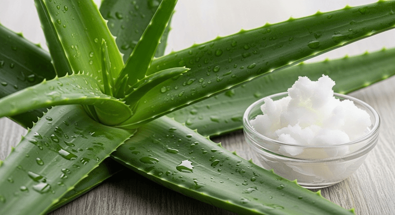 Nha đam và dầu dừa mang tới một cơ chế chăm sóc da toàn diện