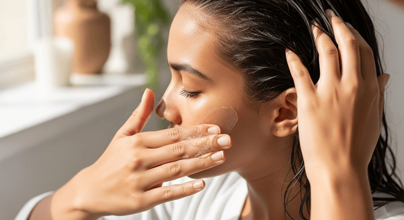 Sau khi tắm hoặc khi cảm thấy da khô, lấy một lượng gel vừa đủ thoa lên các vùng da trên cơ thể