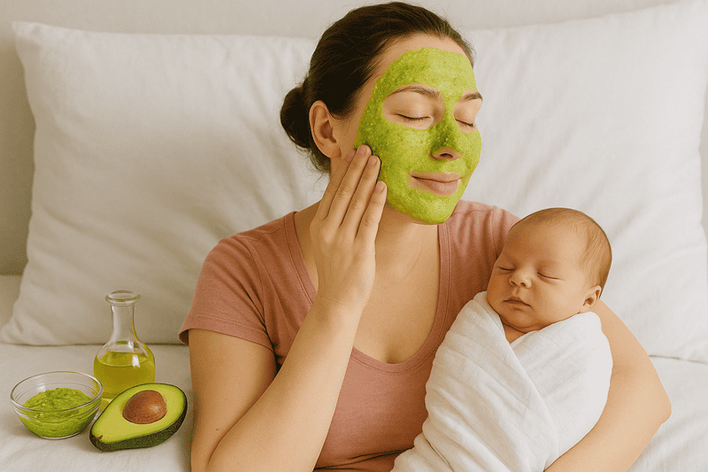 Đắp mặt nạ bơ và dầu oliu lên da đã làm sạch khoảng 15 phút rồi rửa sạch lại bằng nước ấm