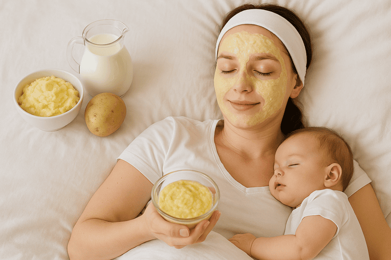 Không chỉ là thực phẩm bổ dưỡng, khoai tây còn là nguyên liệu làm đẹp tuyệt vời cho làn da nám, sạm sau sinh