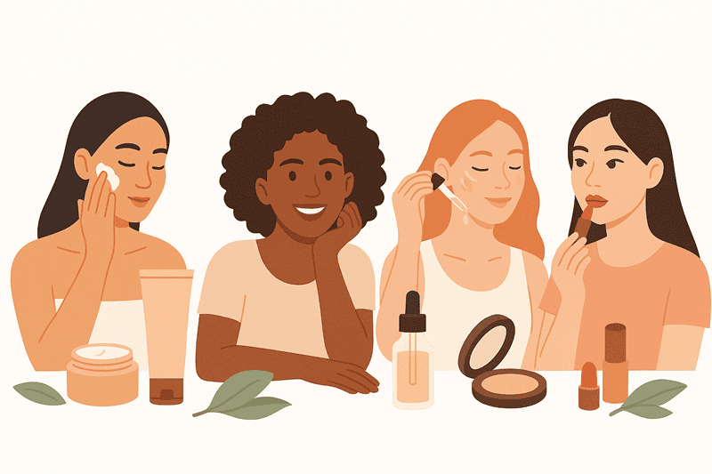 Thị trường mỹ phẩm hiện đại vô cùng đa dạng, phân loại thành bốn dòng chính phụ nữ thường xuyên sử dụng