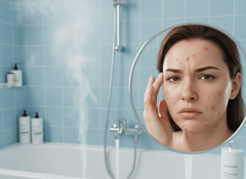 Khi lớp dầu tự nhiên bị nước nóng cuốn trôi và hàng rào bảo vệ da bị tổn thương, da sẽ nhận được tín hiệu rằng nó đang bị thiếu ẩm nghiêm trọng