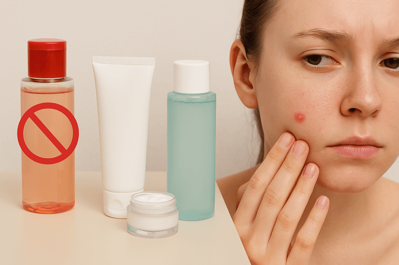 Bạn cần tránh xa những sản phẩm toner có nguy cơ gây kích ứng hoặc làm chậm quá trình phục hồi da sau khi nặn mụn