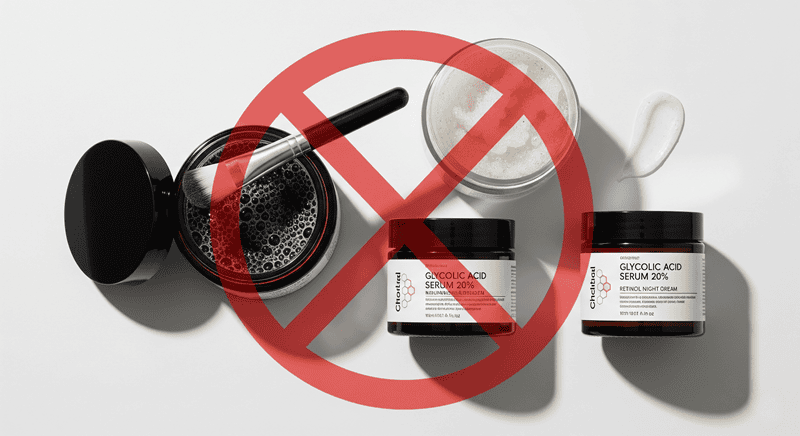 Sau khi peel, da rất mỏng manh và dễ bị tổn thương nên việc tránh một số loại mặt nạ là điều cần thiết để hạn chế rủi ro